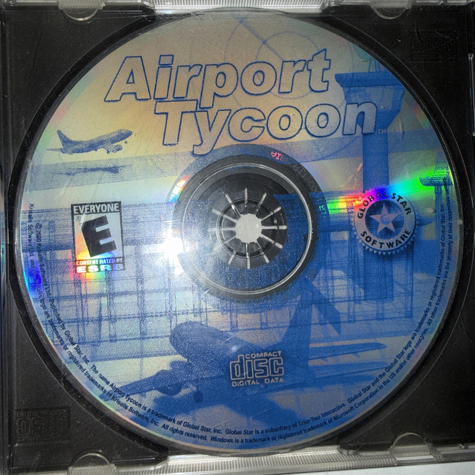 Airport Tycoon (PC, 2000) CD ROM Windows 95/98 Global Star Software Game & Case