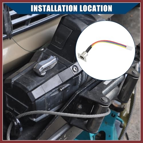 Outer/Winch Socket Connector Assembly with Rubber Cover Dust Cover Replacement