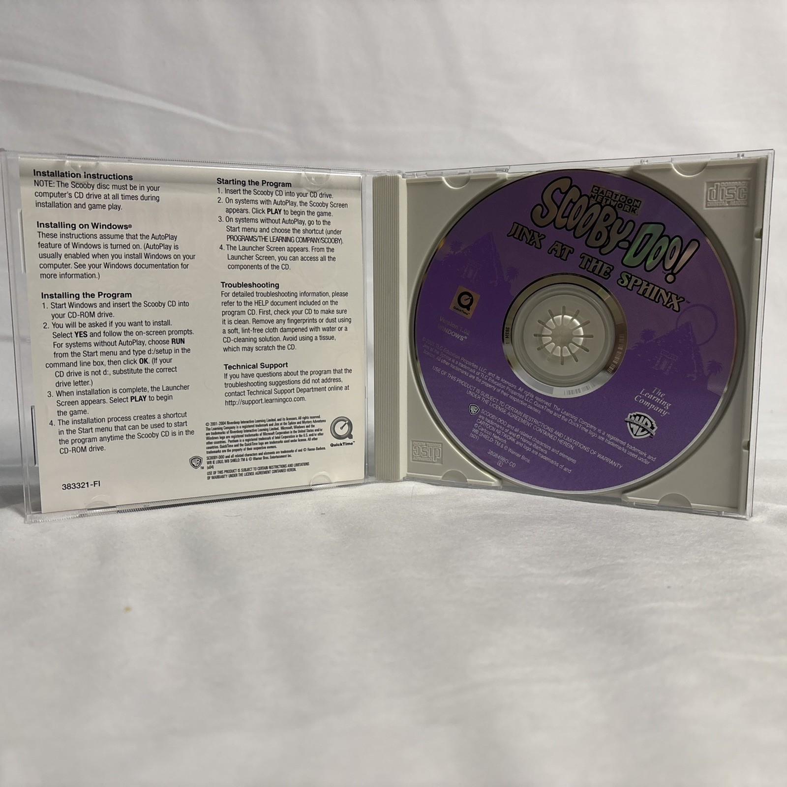 Scooby-Doo! Jinx at the Sphinx (PC) CD-ROM Windows 95/98/2000/ME/XP