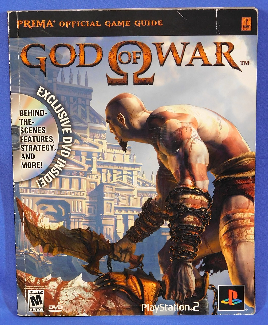 GOD OF WAR 1, 2, 3 GUIDE BOOKS PS2/3 PLAYSTATION LOT W/ART BOOK & DVD