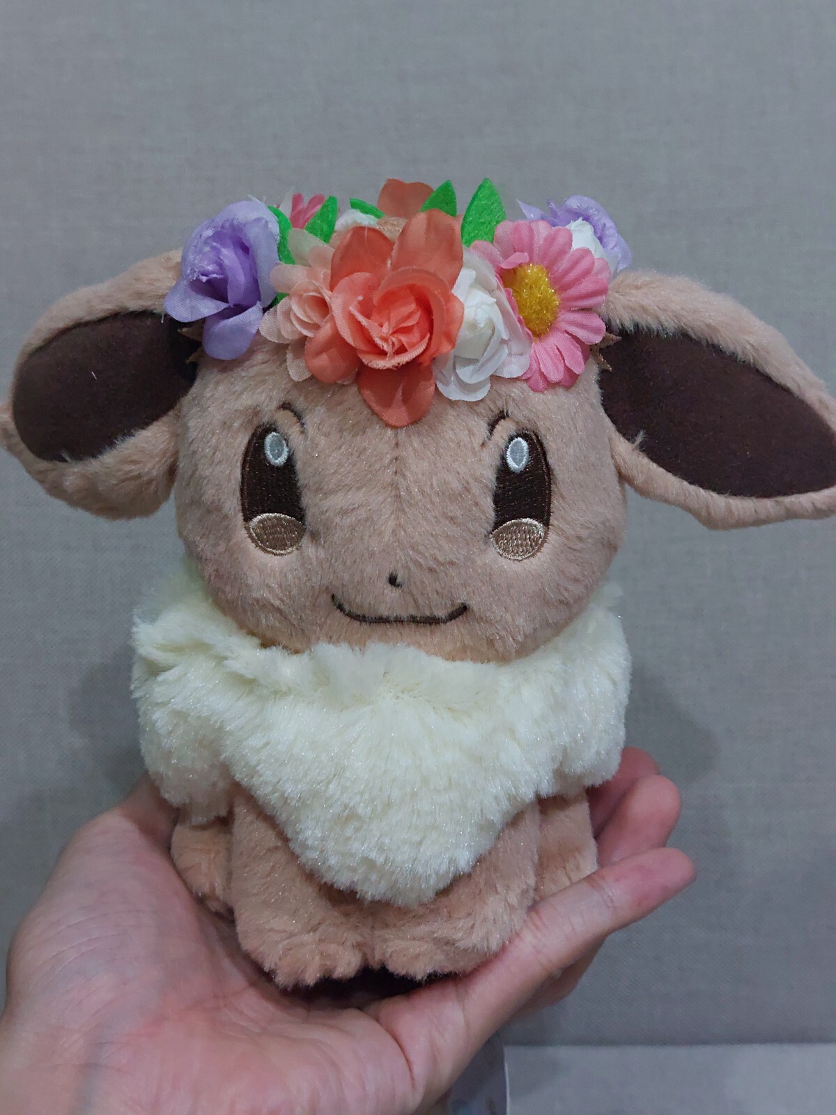 Pokemon Center Japan 2018 Pikachu & Eievui’s Easter Plush Eevee Eievui 5.5in