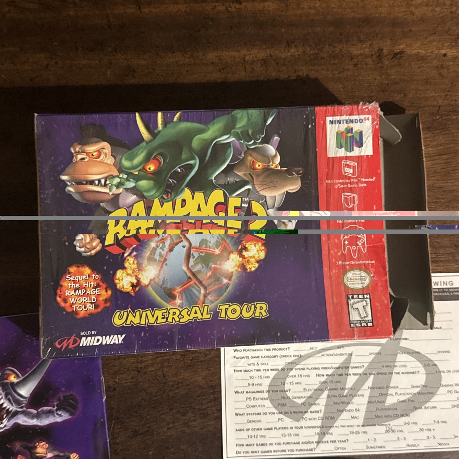 Rampage 2: Universal Tour Nintendo 64 N64