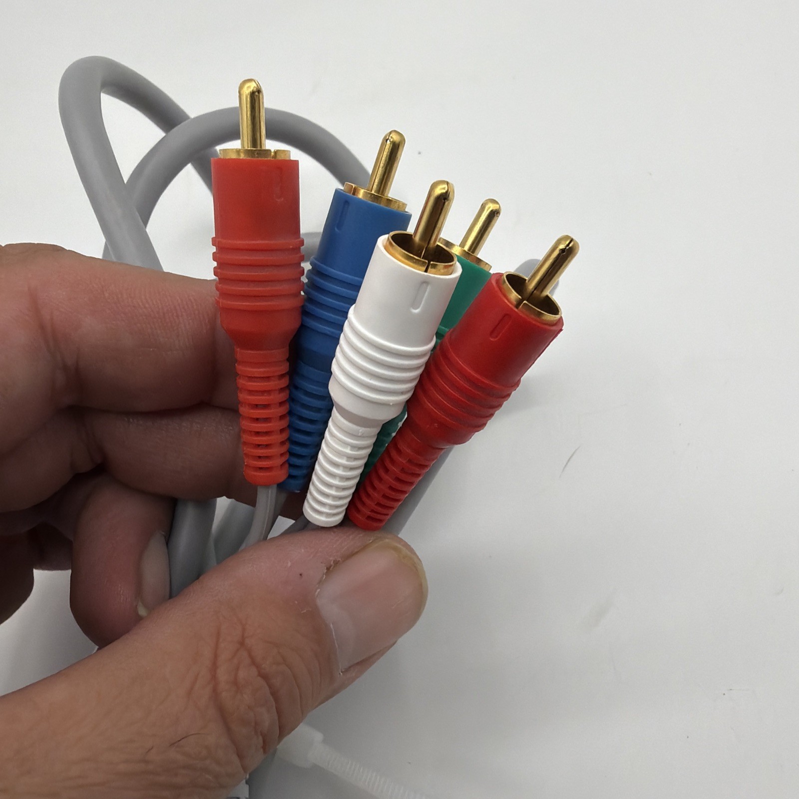 Nintendo Wii COMPONENT Cable Official Genuine cord/wire OEM 480p YPbPr_RVL-011