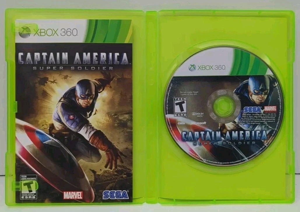 Captain America: Super Soldier (Microsoft Xbox 360, 2011) CIB, Original Label
