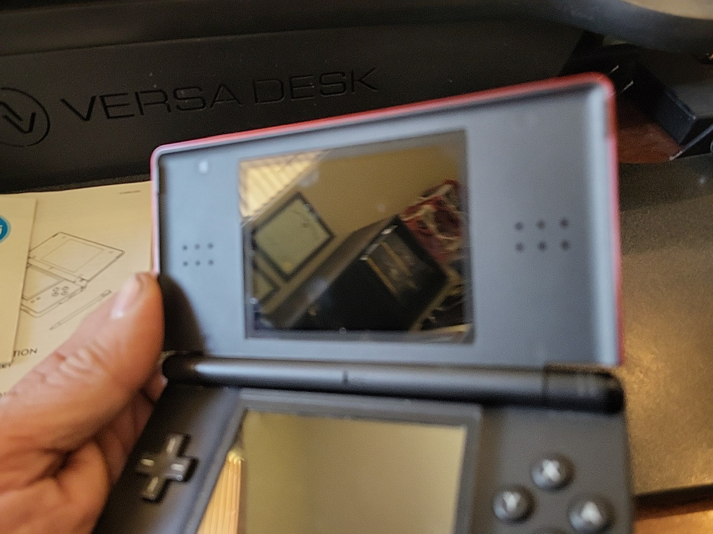 Nintendo DS Lite Crimson Handheld System – Red/Black Rayman Game