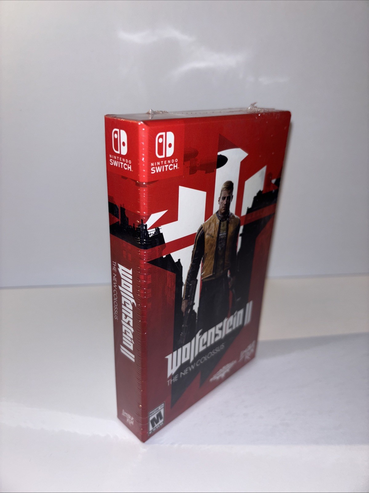 STEELBOOK EDITION WOLFENSTEIN 2 II THE NEW COLOSSUS LIMITED RUN GAMES U.S. ESRB