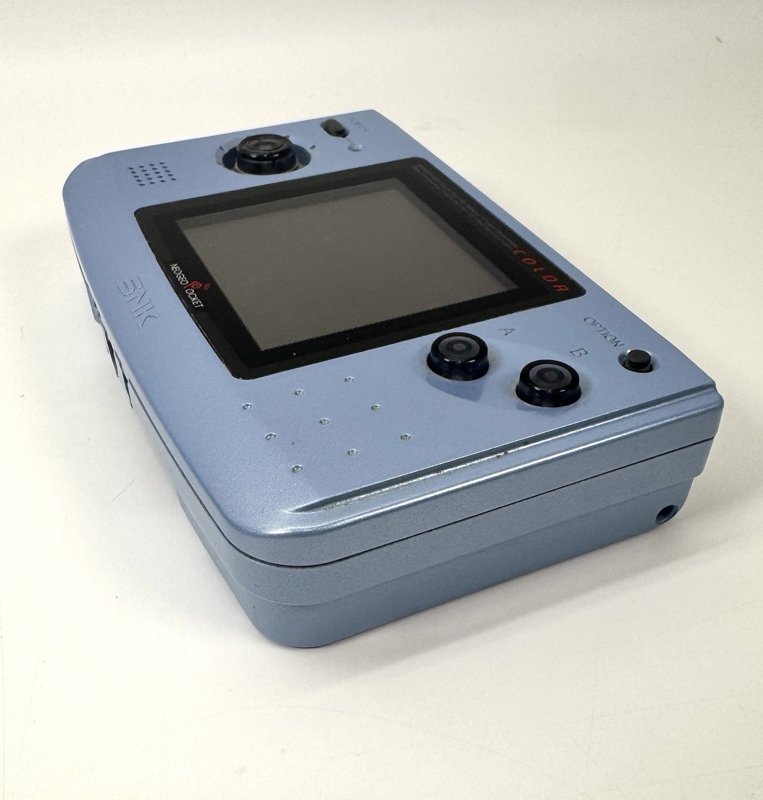 Rare Neo Geo Pocket Color Console Platinum Blue SNK Tested Clean Mint