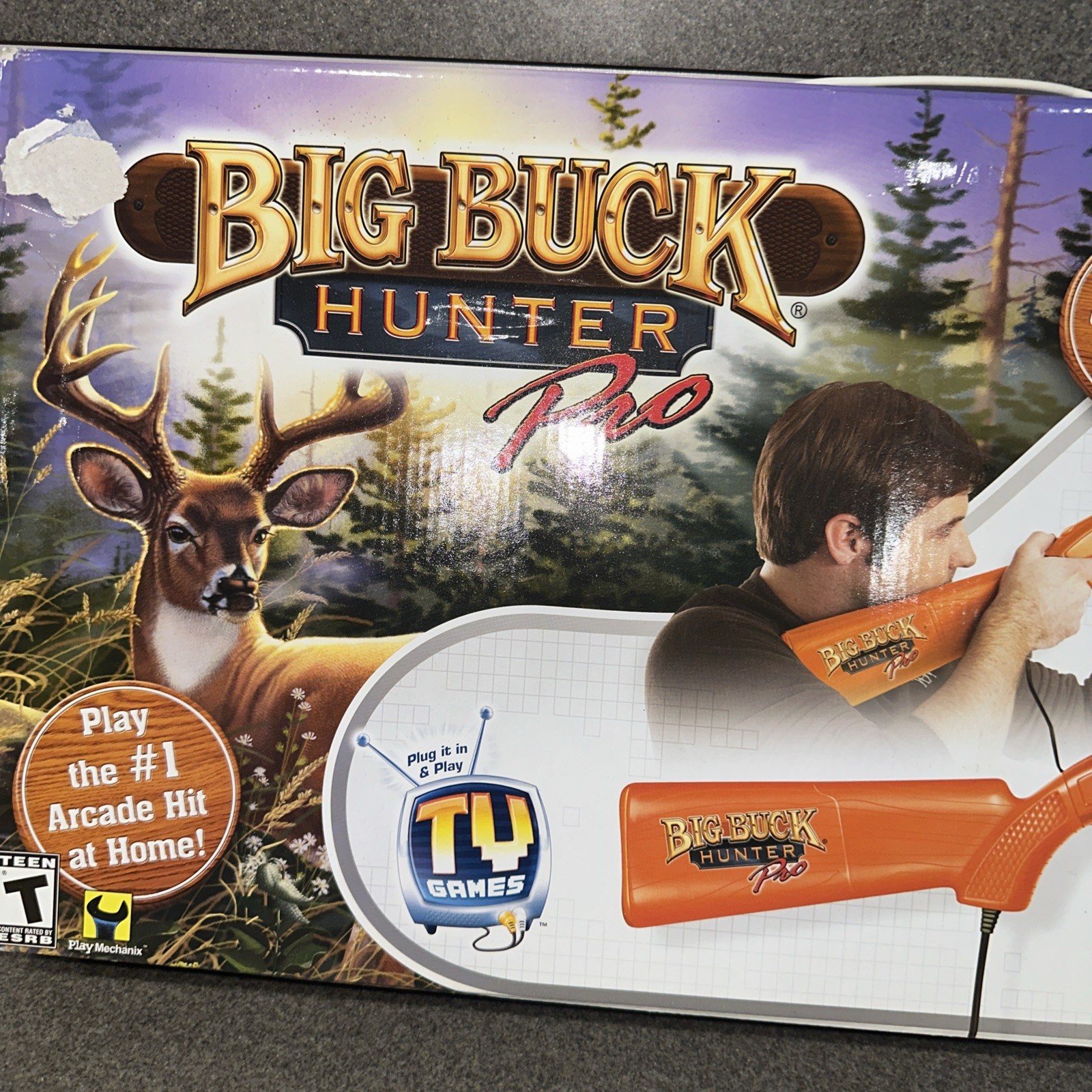 Big Buck Hunter Pro JAKKS Plug & Play TV Game Orange Shotgun | New