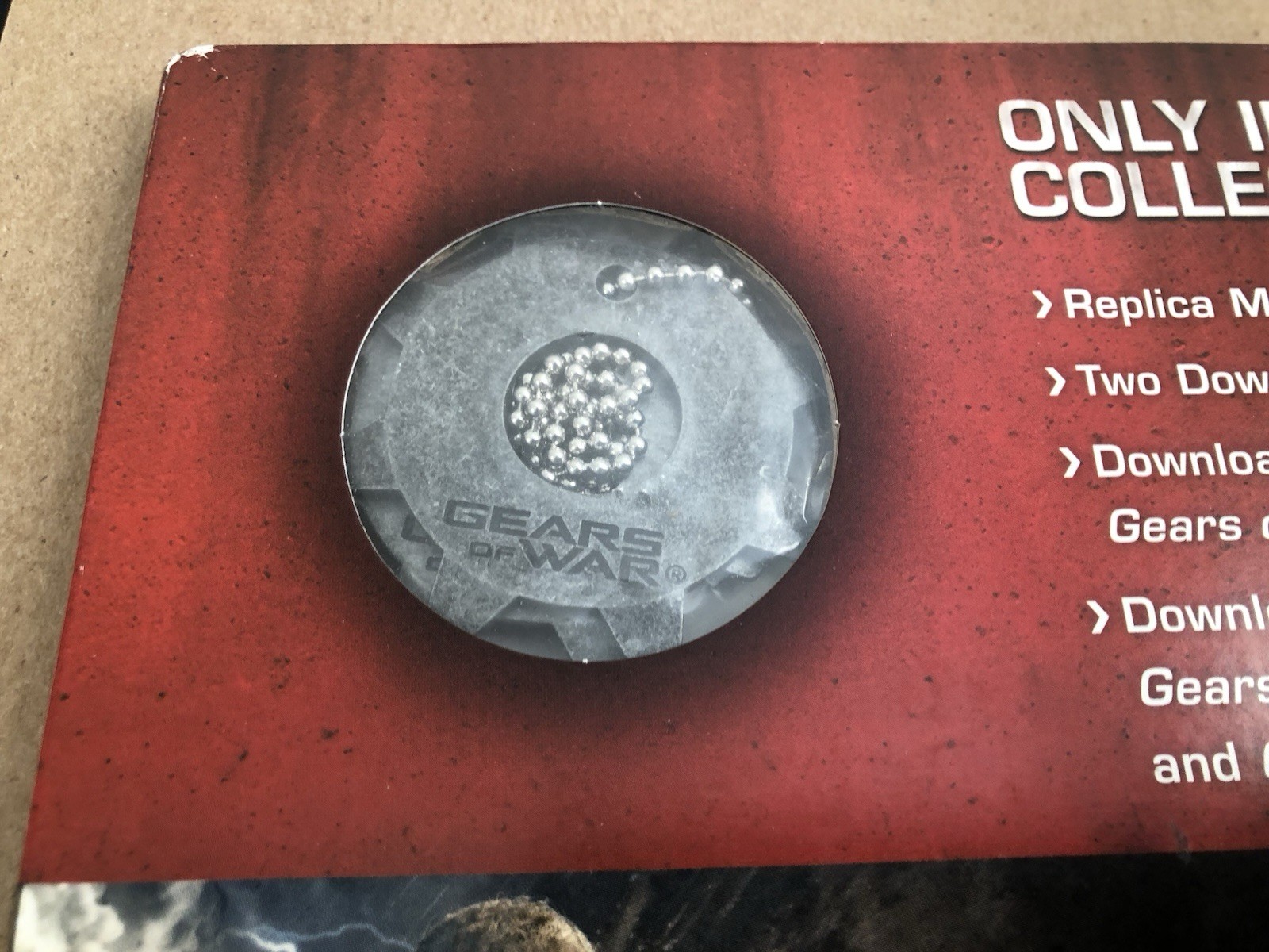 GEARS OF WAR COG TAG Necklace (2016) — From GEARS 4 Guide — BRAND NEW