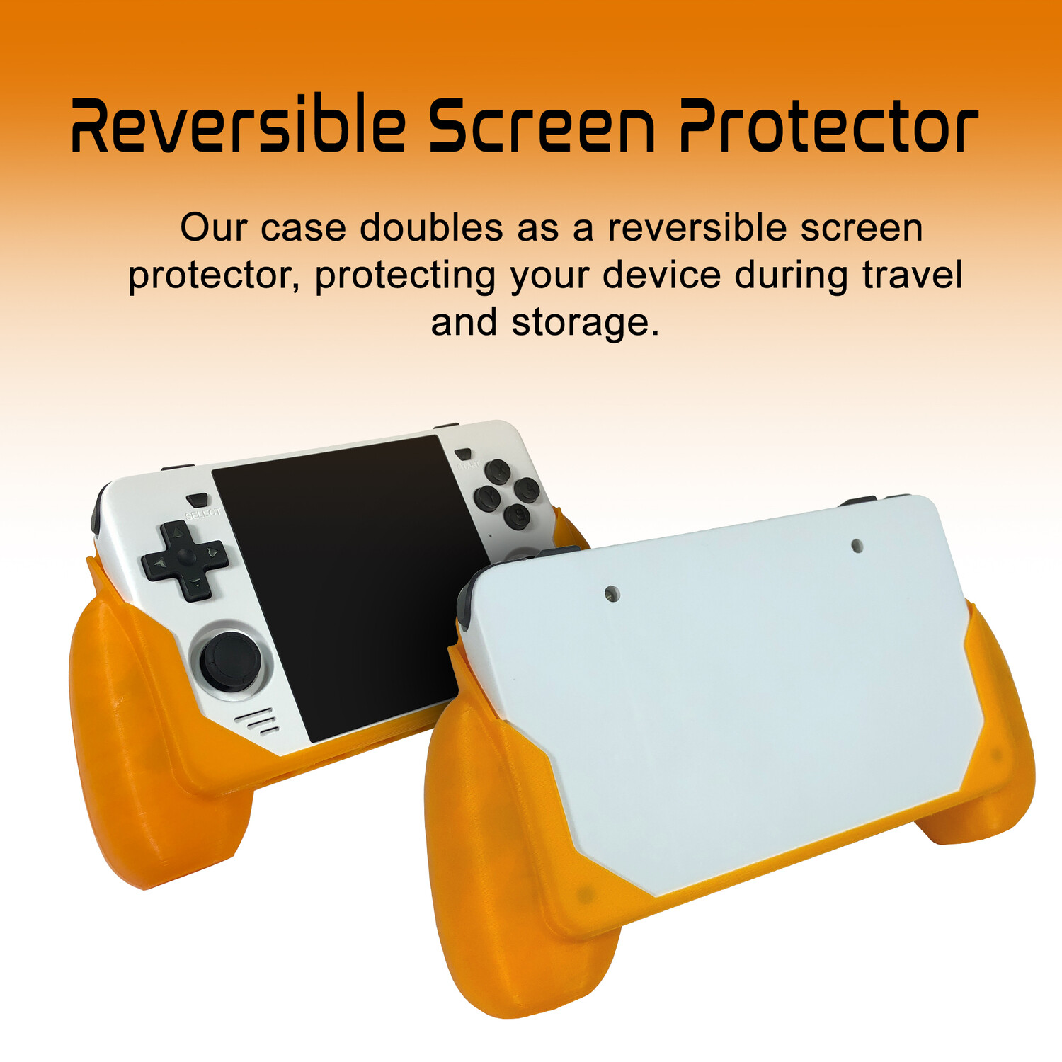 Powkiddy RGB30 Comfort Grip Case 2-in-1 Screen Protector – 3D Printed