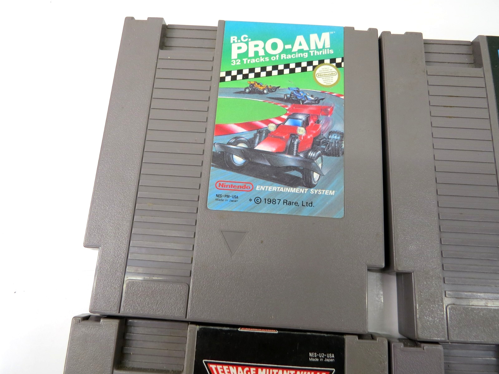 Lot Of 4 Nintendo NES Game Carts Kung Fu, Ninja Turtles, Astyanax, RC Pro Am