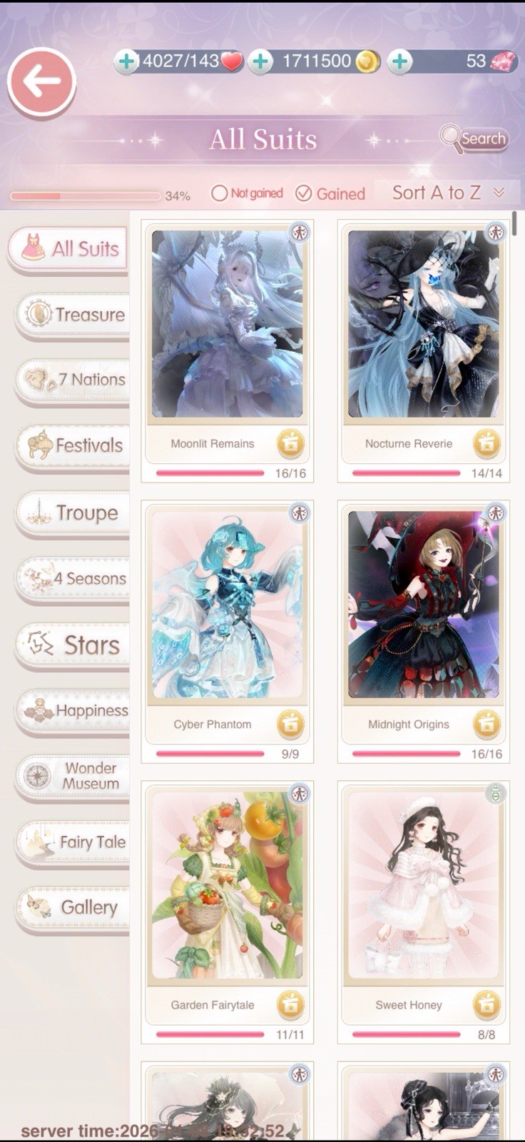 2018 Love Nikki Dress Up Queen Account V9 LVL 94 UNLOCKED 34% SUITS RARE