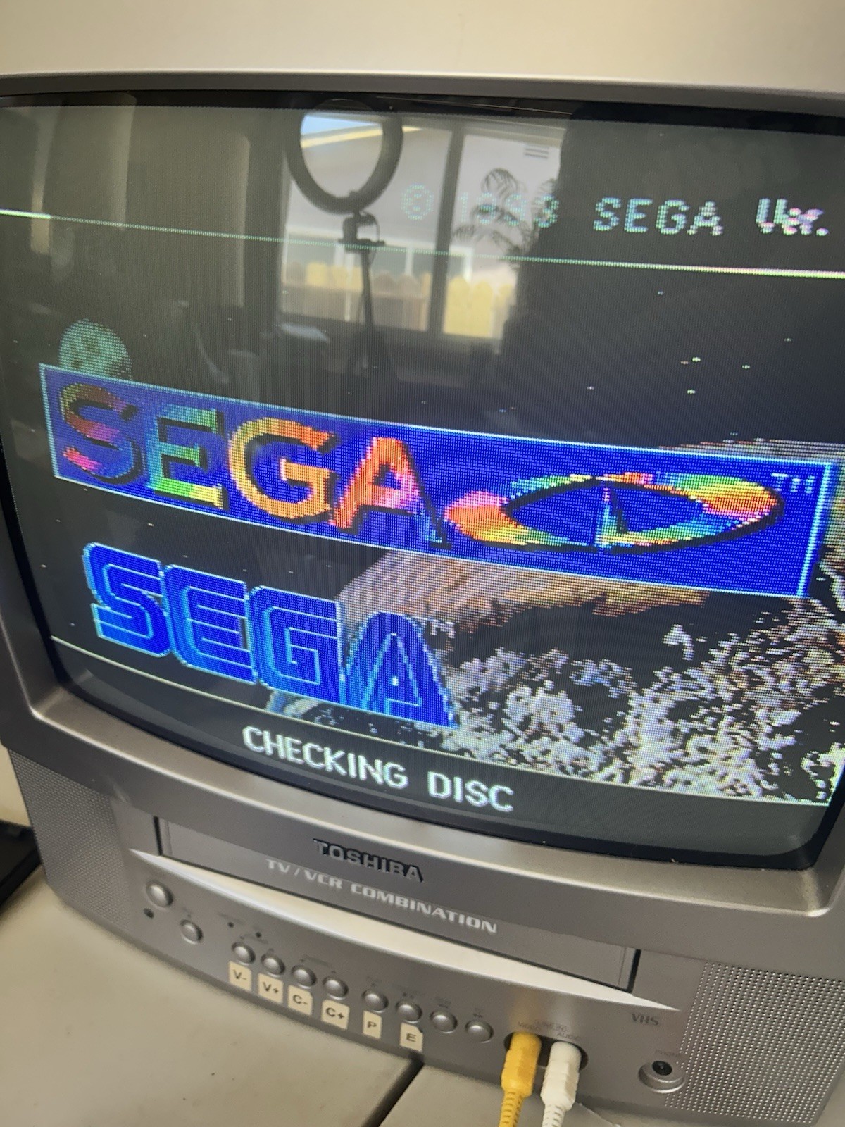 Sega CD Model 2 Console Working w/ 2 Controllers & All Cables Tested Bundle