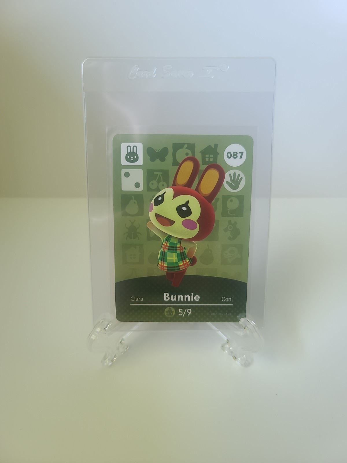 BUNNIE #087 Animal Crossing Amiibo Authentic Nintendo Mint Card From Series 1