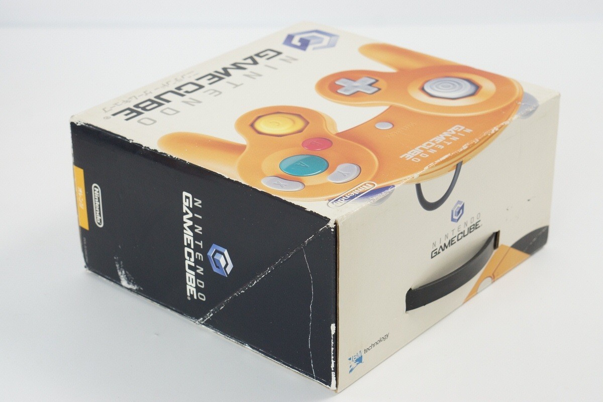 Gamecube Orange Console Boxed DOL-001JP For Japan Game Tested System DN11110503