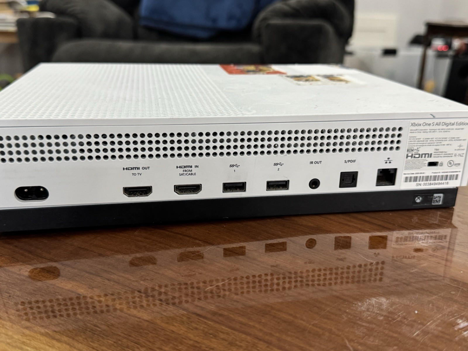 Microsoft Xbox One S All-Digital 1TB White 4K UHD Console MPN 1681 NTSC-U/C