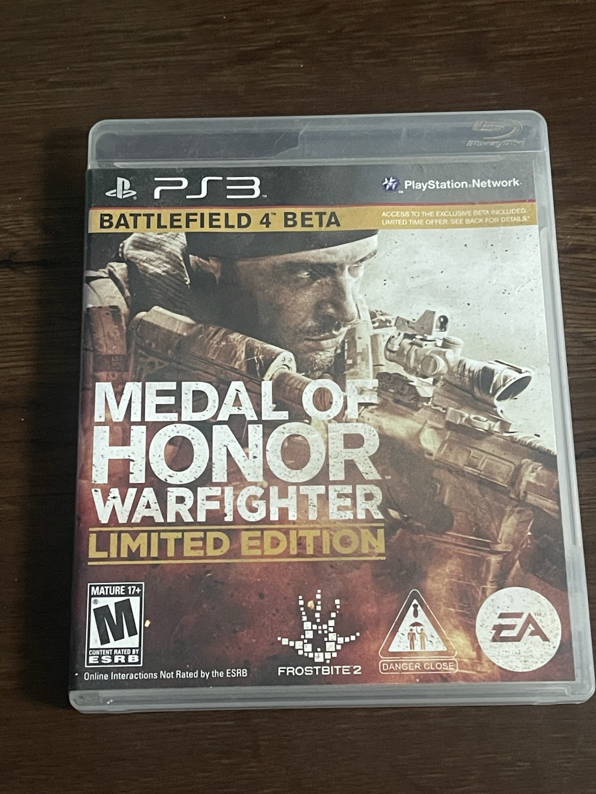 Medal of Honor Warfighter Limited Ed (PlayStation 3, PS3) Broken case!