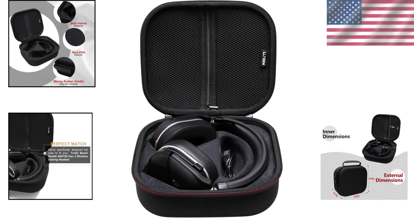 Heavy Duty Gaming Headset Case for Turtle Beach Stealth – Waterproof & Stylish