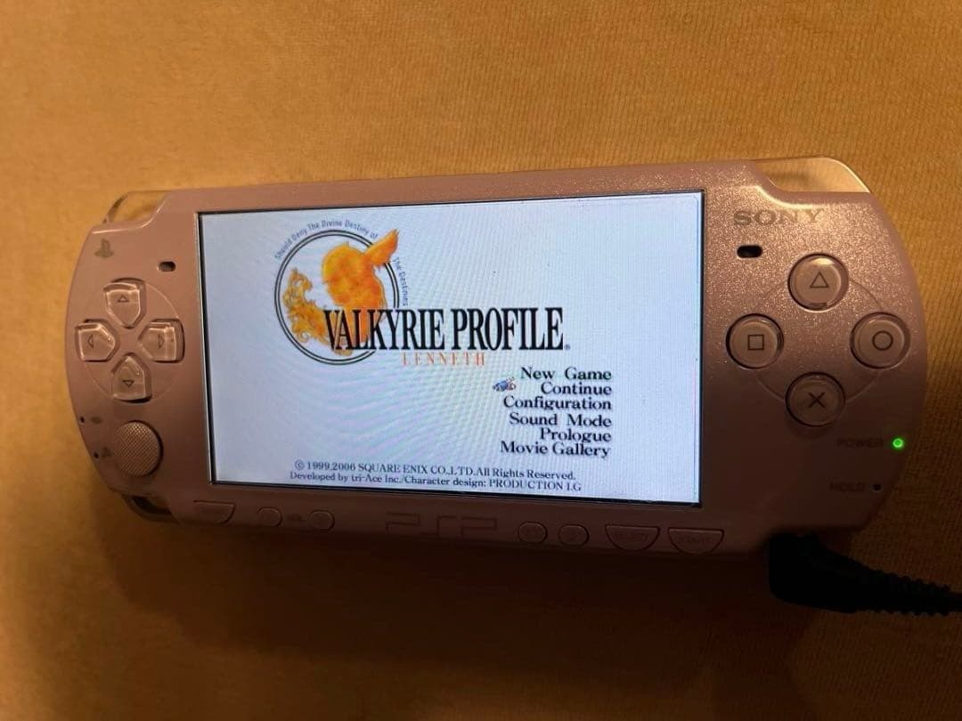 PSP 2000 Lavender Purple Console Valkyrie Profile SAO Game Set Japan