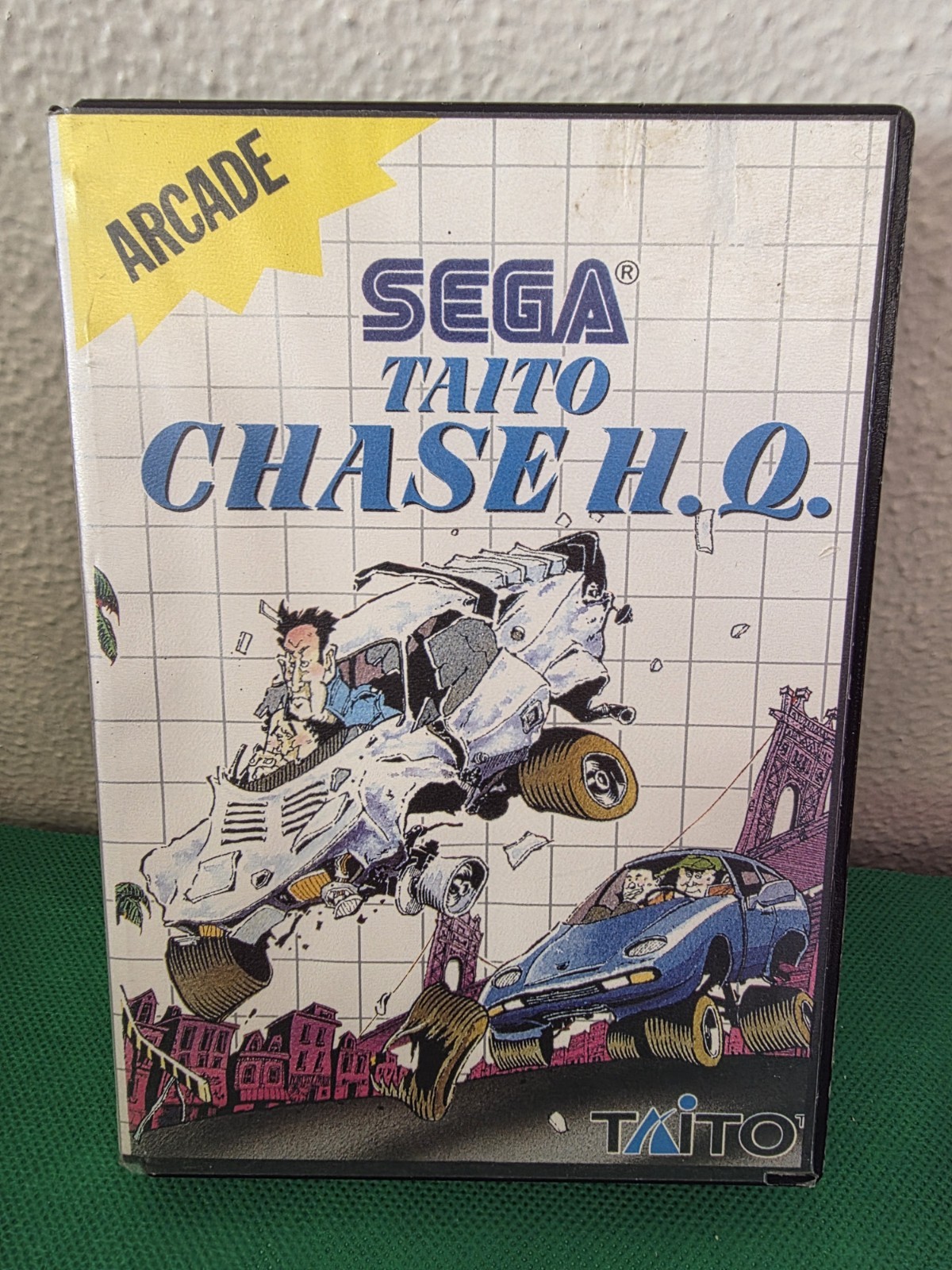 Sega Master System Taito Chase HQ Game Complete with Manual 1990 Used
