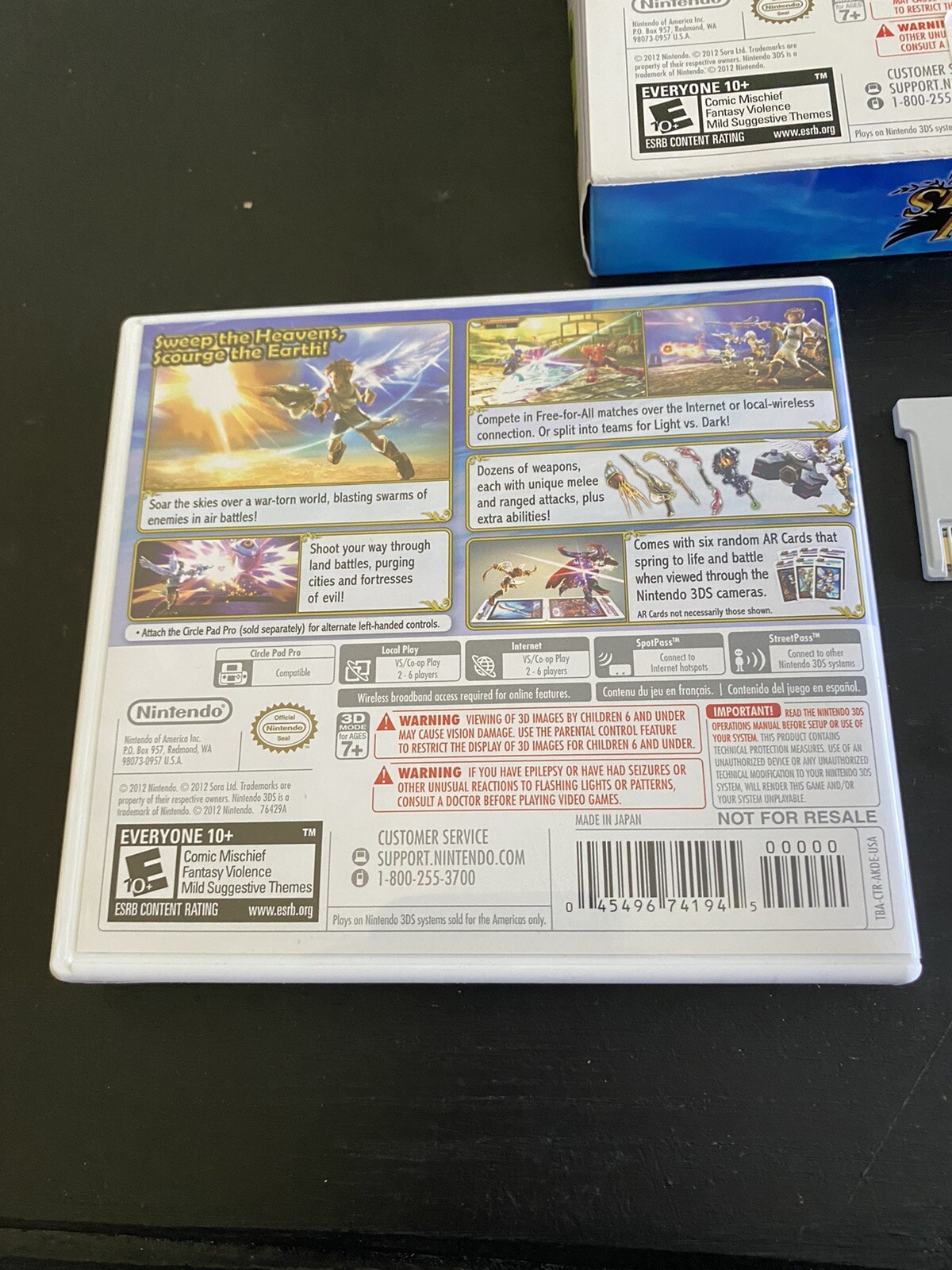 Kid Icarus: Uprising (Nintendo 3DS, 2012) Game – Tested