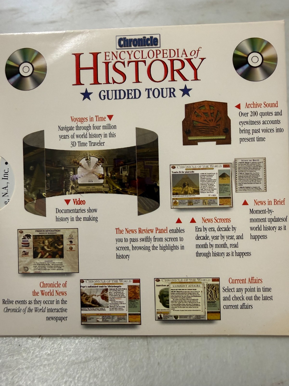 vtg Chronicle Encyclopedia of History (PC) 1997 Global Software Publishing