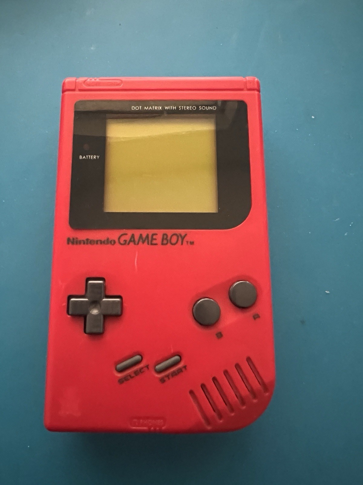 Nintendo Game Boy Original DMG-01 Console Play It Loud – Red- 100% OEM- Working
