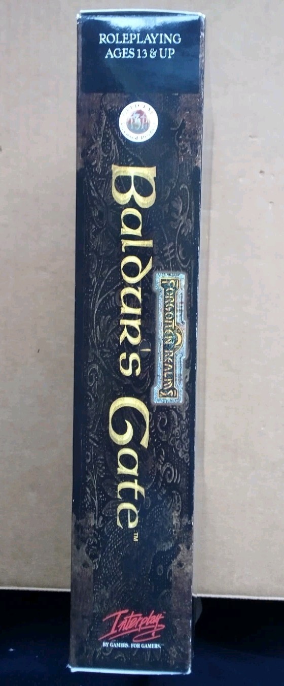 BALDUR’S GATE 1 ~1998 Interplay PC Win 95 Ed. in Big Box (5 CDs/Docs/Map) *Nice