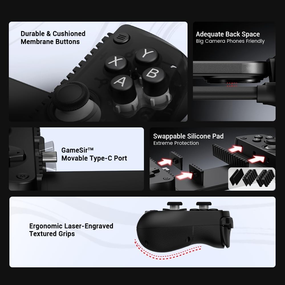 GameSir X5 Lite Mobile Controller for Android & iPhone, USB-C, Hall Joystick