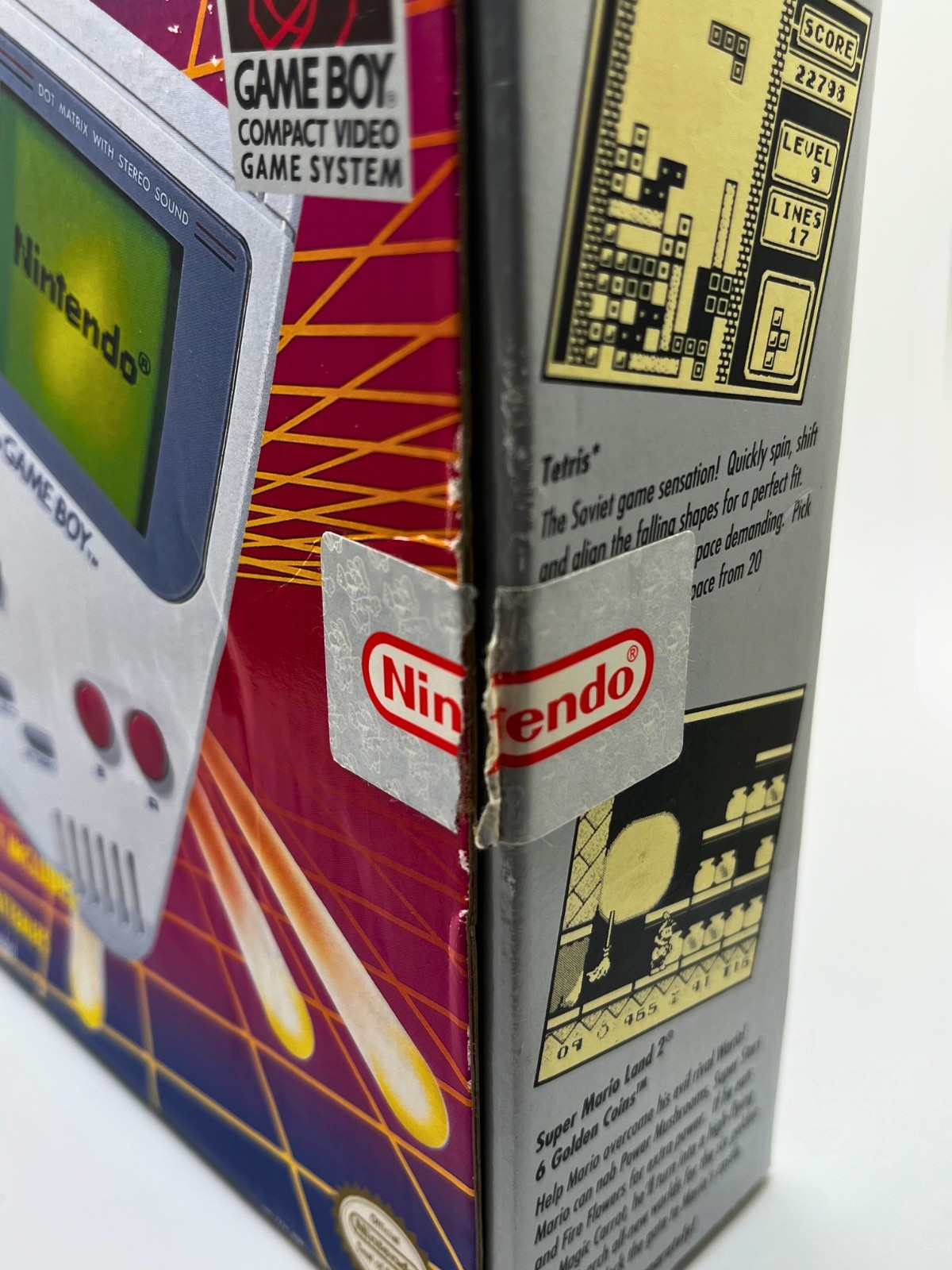 Nintendo Game Boy DMG-01 1992 NOB Complete Box Manual AC Adapter Tested