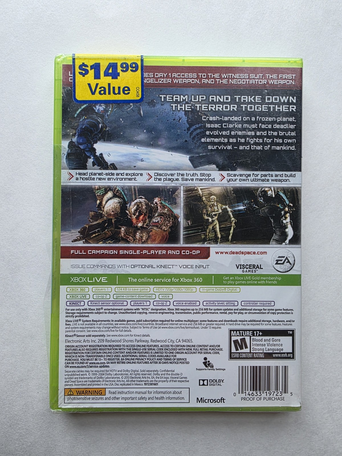 Dead Space 3 Limited Edition Microsoft Xbox 360 2013 Cib Complete NEW Sealed