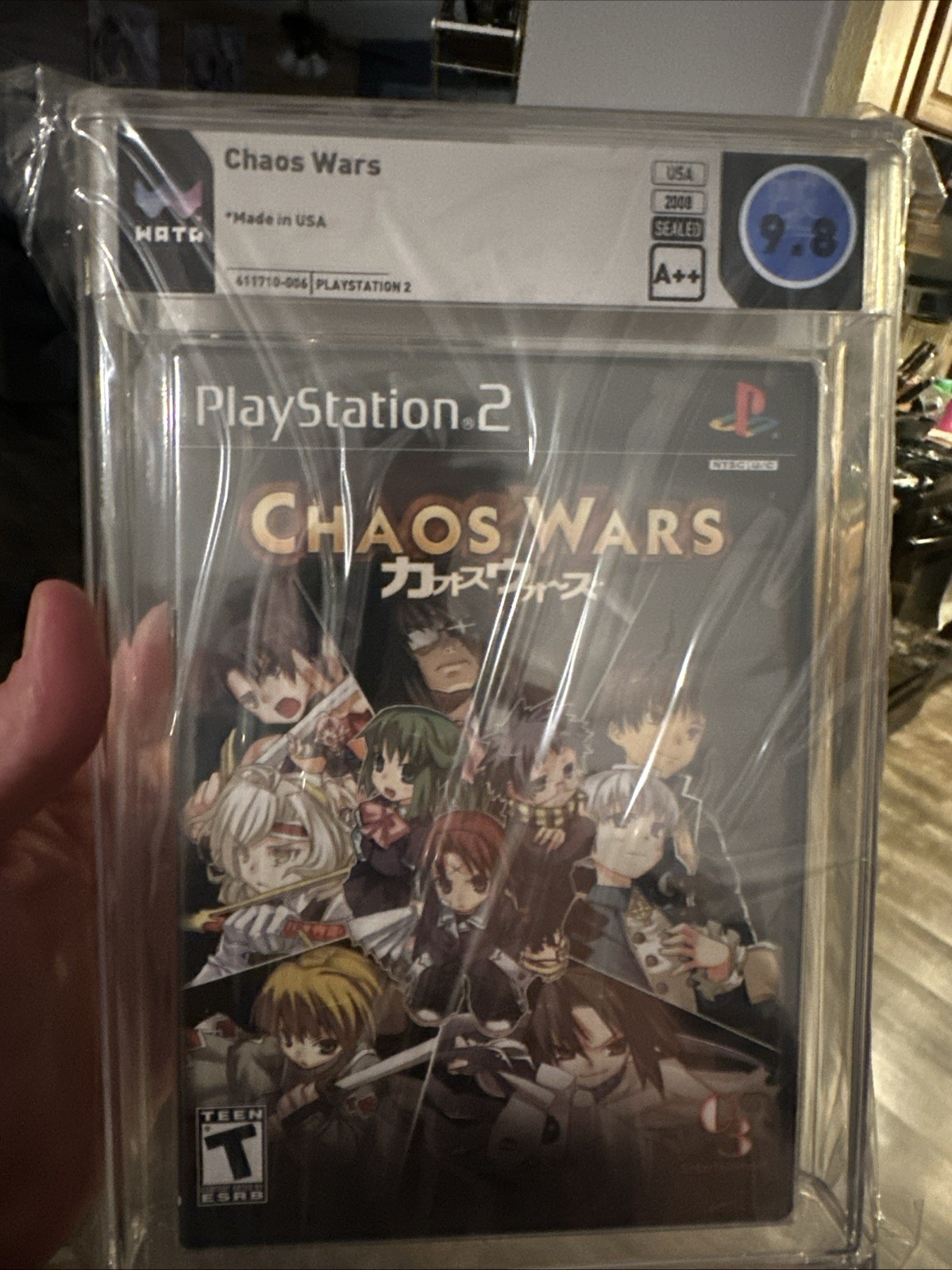 Chaos Wars (Sony PlayStation 2, 2008) – CGC Graded 9.8 A++, Sealed, Y-Fold RARE