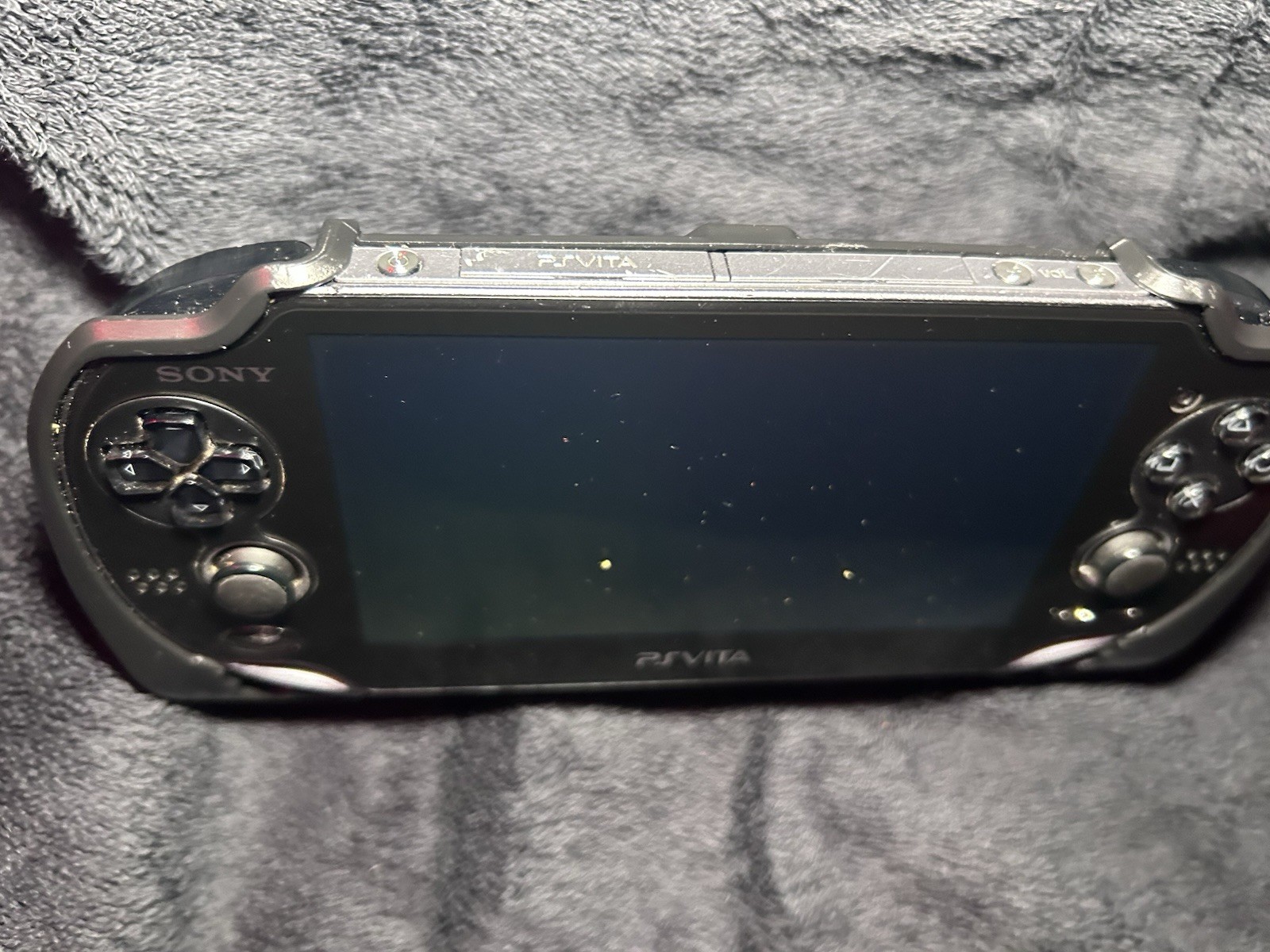 Sony PS Vita PCH-1000 Black 4GB Wi-Fi Handheld w/ Memory Card & Adapter