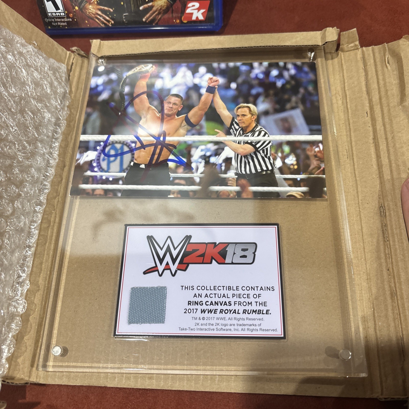 WWE 2K18 Cena (Nuff) Collector’s Edition (PlayStation 4 PS4) Complete Auto Relic