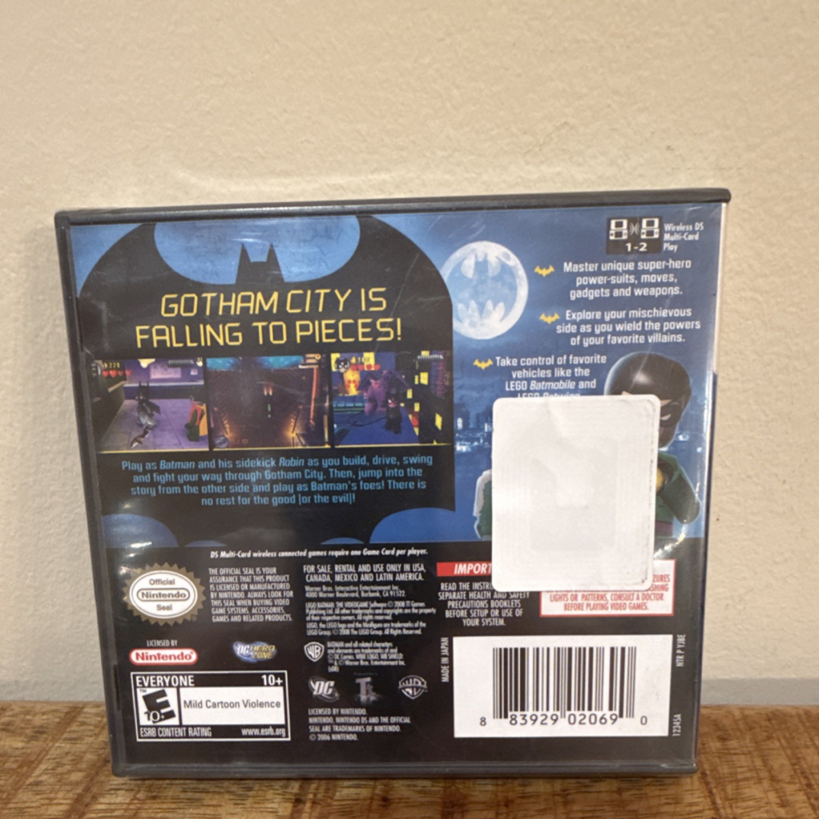 WB Games LEGO Batman The Videogame Nintendo DS Game E10+ NTSC-U/C
