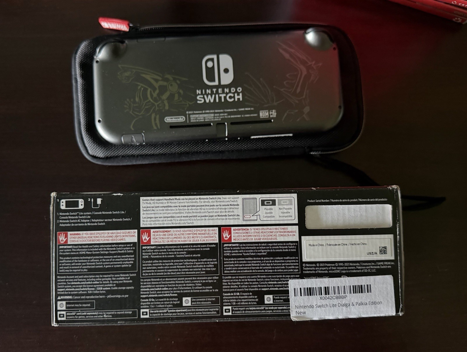 Nintendo Switch Lite Pokemon Dialga Palkia Edition, 32GB w/ Box, 22 Games