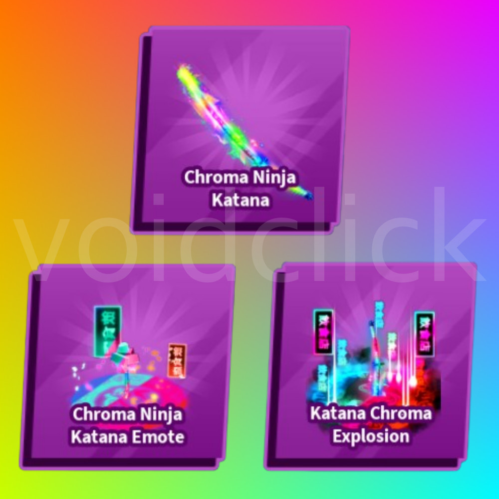 Chroma Ninja Katana [Full Set] (Blade Ball)