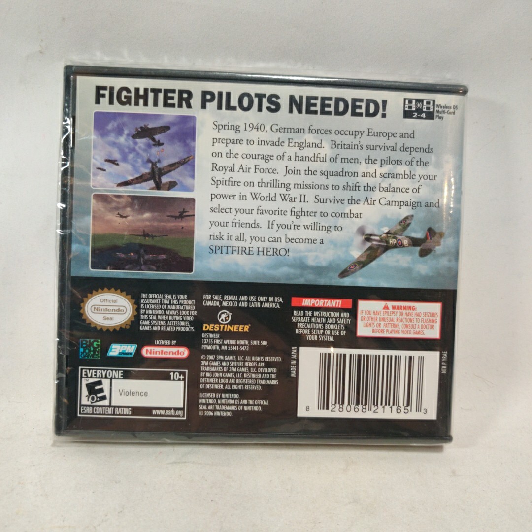 Spitfire Heroes: Tales of the Royal Air Force (Nintendo DS, 2008) Brand New