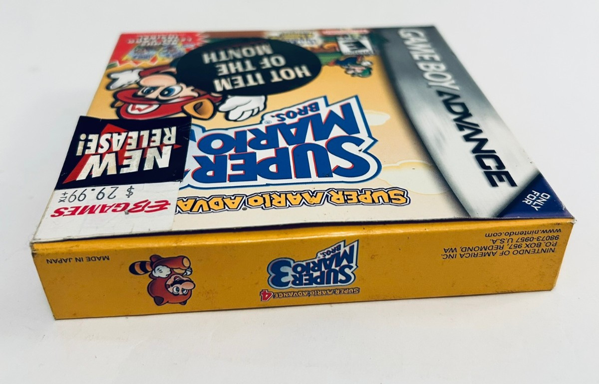 Super Mario Advance 4: Super Mario Bros. 3 (GBA 2003) CIB Complete Saves Tested