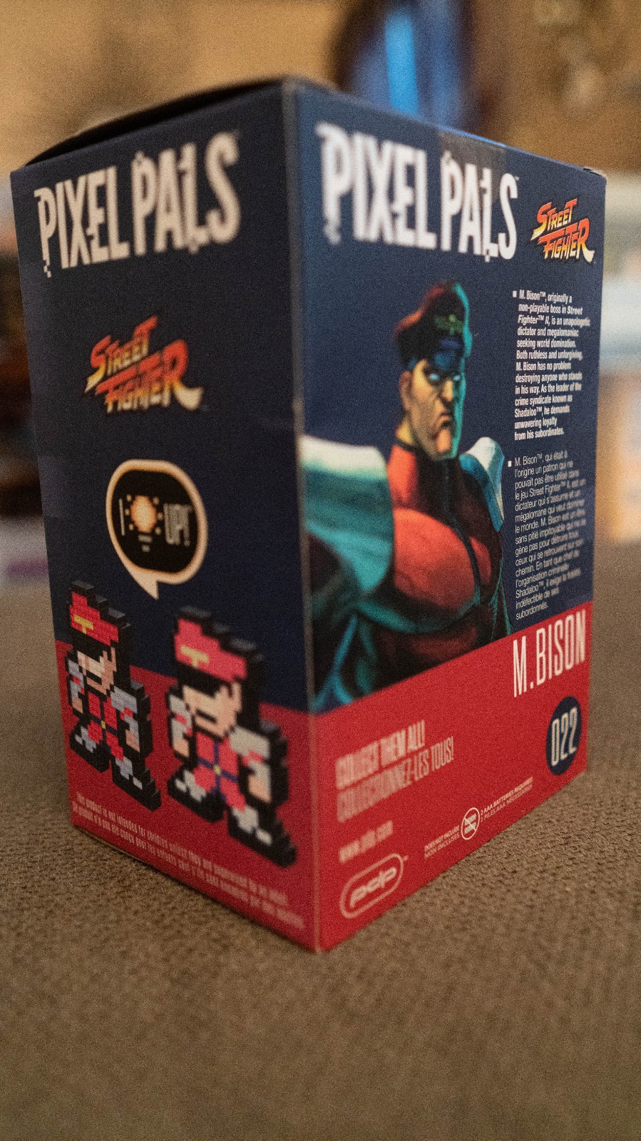 M.BISON Street Fighter 022-PIXEL PALS 8-Bit Light-up Video Game Decoration *Rare