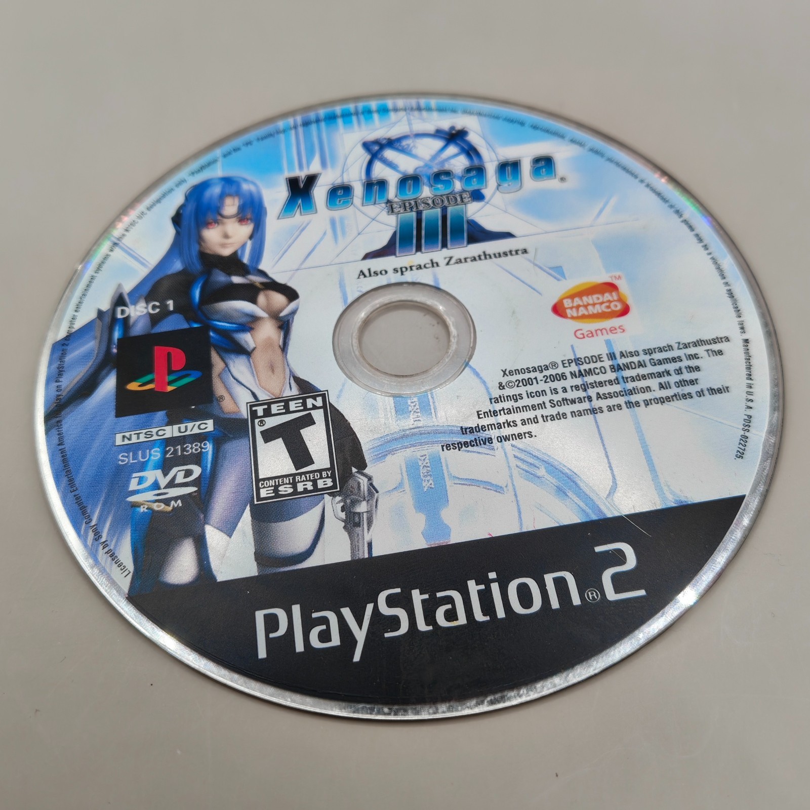 Xenosaga Episode III Sony PlayStation 2 PS2 No Manual UNTESTED SEE NOTES