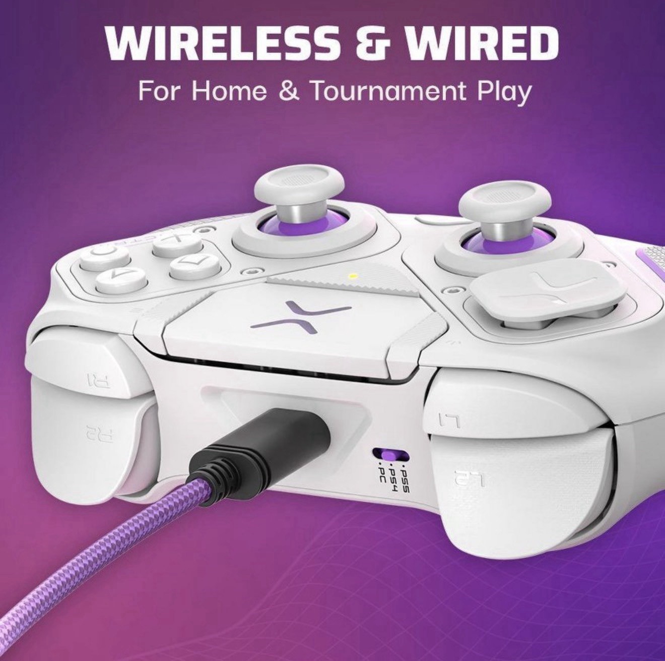 PDP Victrix Pro BFG Wireless Controller for PlayStation 5 – White