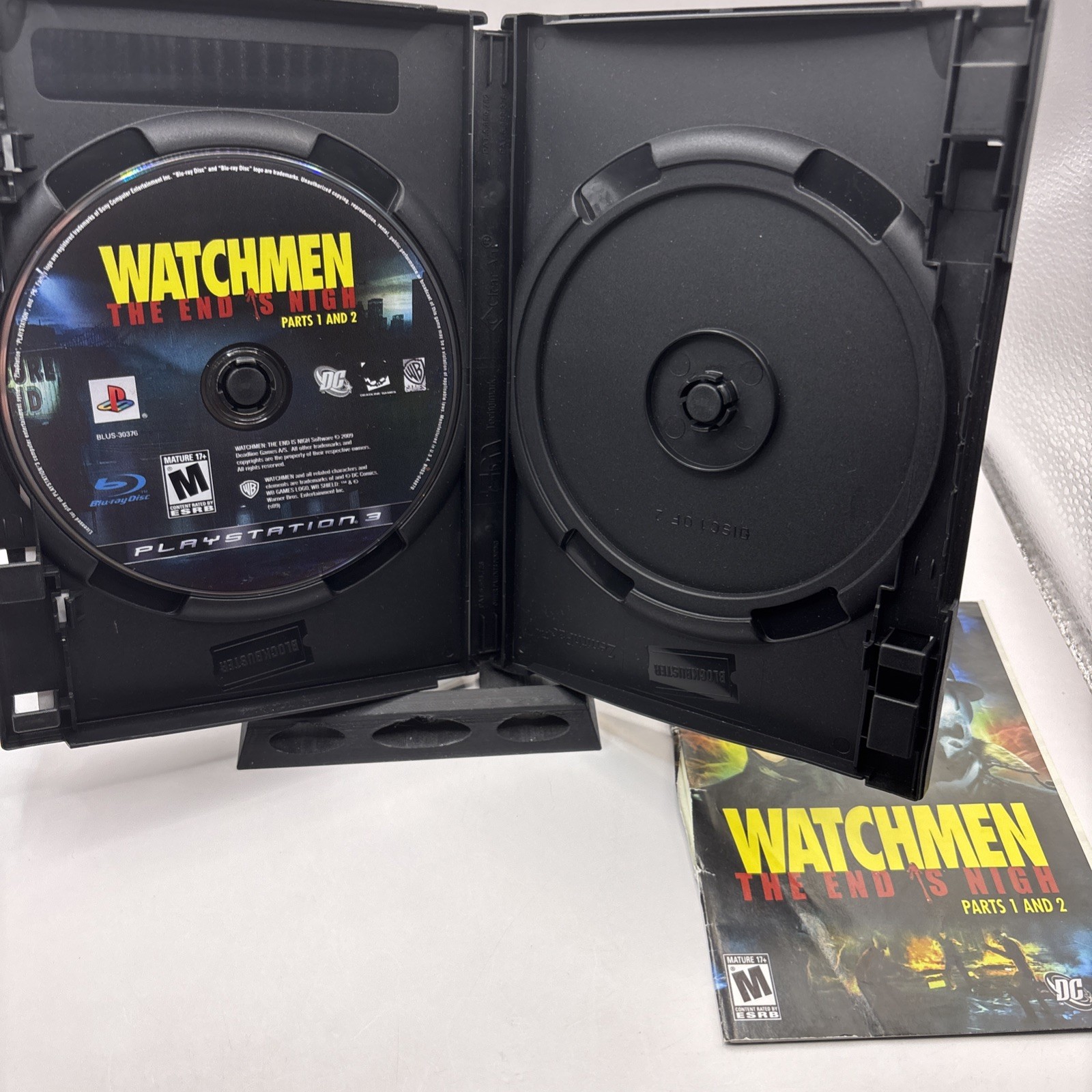 Warner Bros Watchmen The End Is Nigh Parts 1 & 2 Sony PS3 Game Disc w/ Case