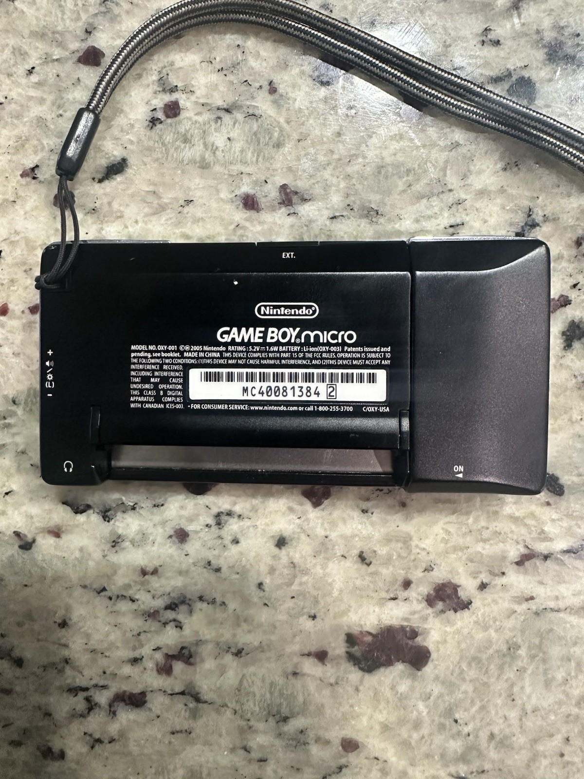 WORKING!!! Authentic Nintendo Gameboy Micro W/ Camo Faceplate. Fully Functional!
