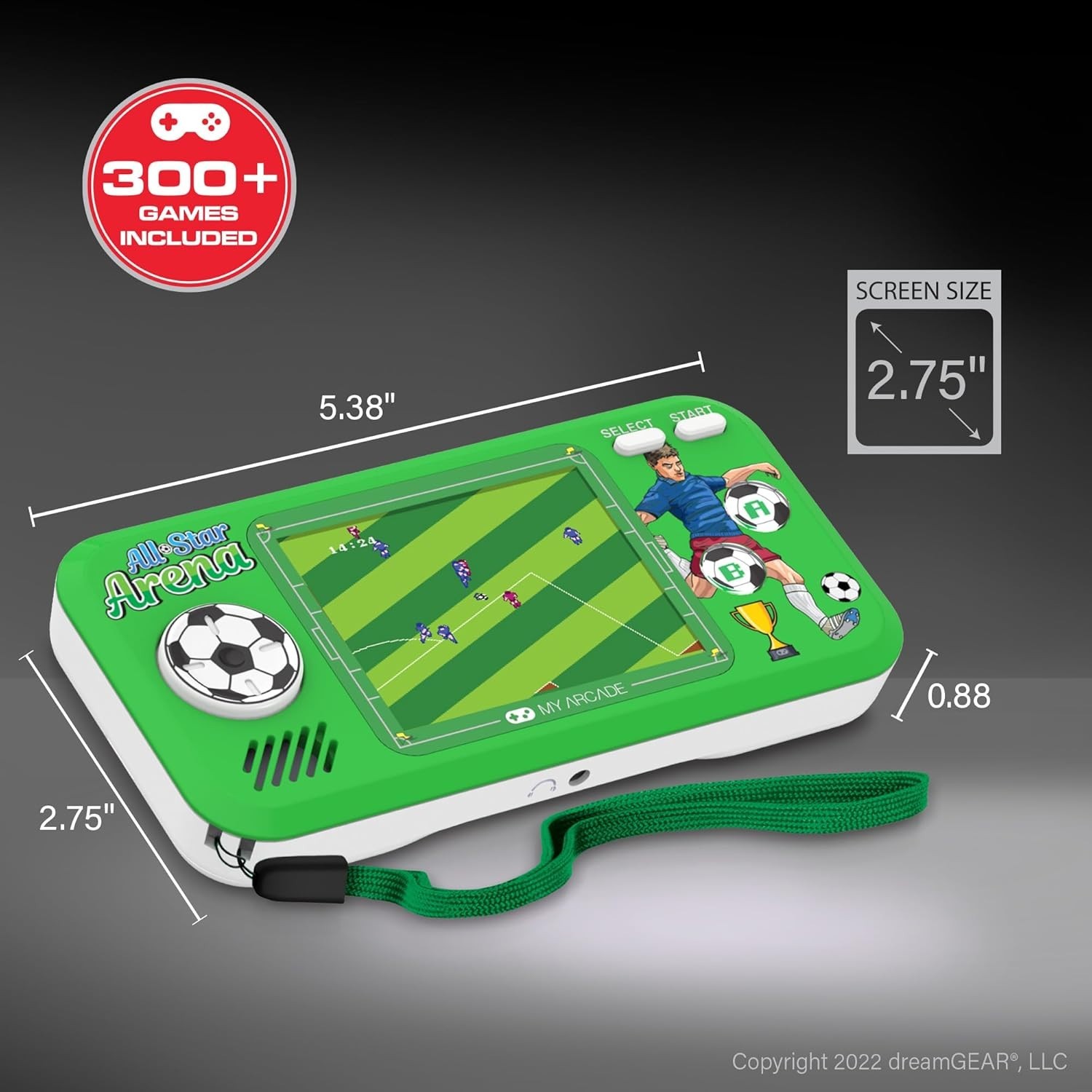 All Star Arena Pocket Player – 307 Retro Sports Games, Portable Fun for All Ages
