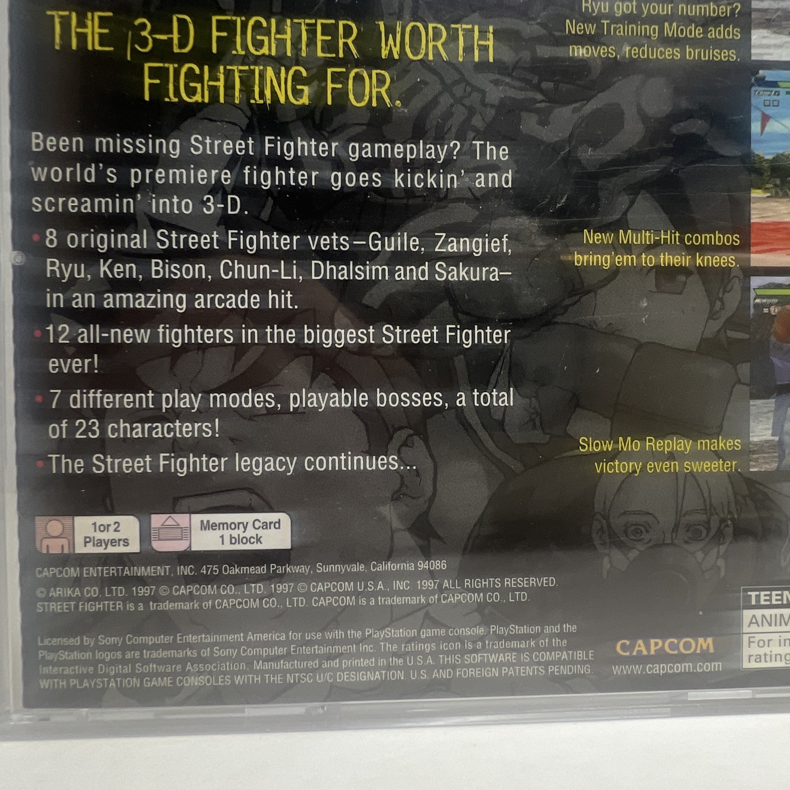 Capcom Street Fighter EX Plus Alpha PS1 1997 NTSC-U/C T Fighting Multiplayer