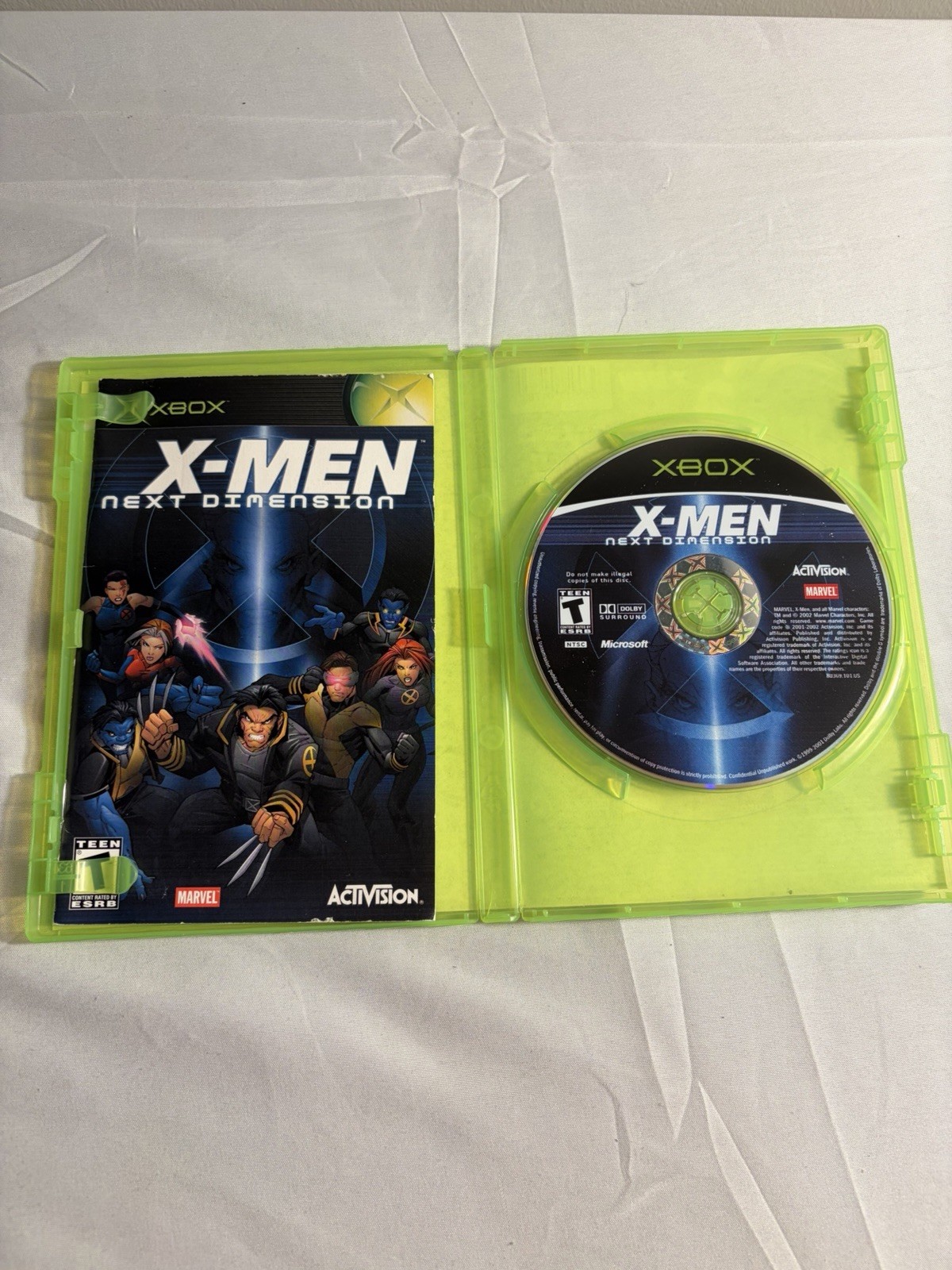 X-Men: Next Dimension (Microsoft Xbox, 2002) CIB Complete With Manual Tested!