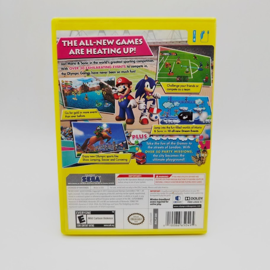 Mario & Sonic at the London 2012 Olympic Games (Nintendo Wii, 2011) CIB Tested