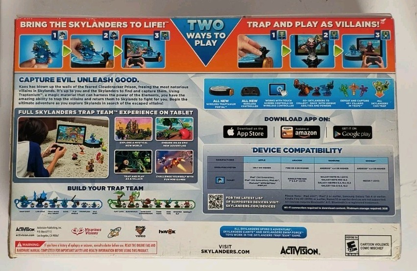 Skylanders Trap Team Tablet Starter Pack – Works with iOS/Android/Fire OS New