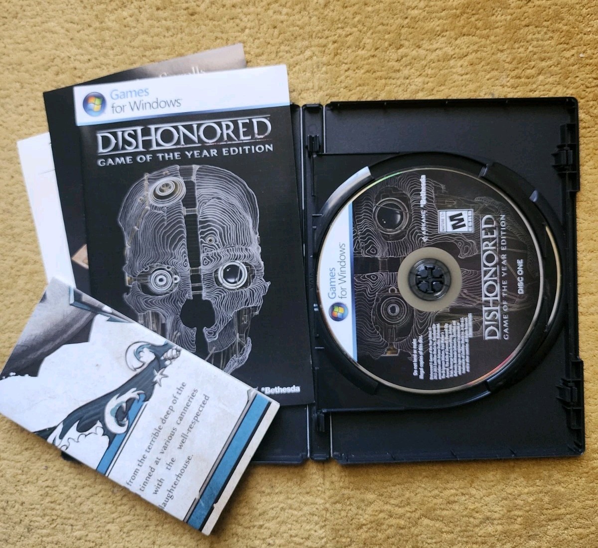 Dishonored Game of the Year Edition w/Steam Key PC Windows CIB w/ Poster